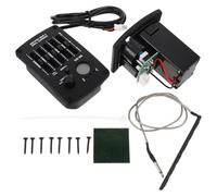 BIUDECO Five Band Acoustic Guitar Pickup with Built in Tuner Professional Eq Equalizer Preamp for Folk and Classical Guitars Metal Plastic Construction Precise Sound Control for Live and