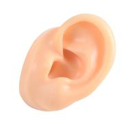 BIUDECO Flexible Left Ear Silicone Model for Piercing Practice and Jewelry Display Realistic Human Ear Portable and Soft Silicone for Training and Professional Use