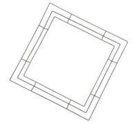 BIUDECO Floral Wreath Frame Metal Square Wreath Frame 11.8x11.8x0.6in Iron Stylish Versatile Decorative Effect for Holiday Celebration Christmas Halloween