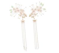 BIUDECO Flower Tassel Hair Clip Hair Sticks for Women Vintage Hairpin for Daily Life Parties Ceremonies