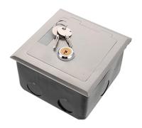 BIUDECO Flush Mount Outlet Waterproof Floor Outlet Cover Waterproof Enclosure for Electronics Silver