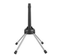 BIUDECO Foldable Black Instrument Stand for Clarinet and Saxophone Sturdy Metal and Abs Construction, Portable Flute Rack Holder Suitable for Floor and Table Use, Anti-tip Design for Flute
