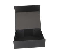 BIUDECO Foldable Magnetic Black Cardboard Present Box with Lid Elegant Bridesmaid Proposal Packaging for Wedding Birthday and Special Occasions Compact and Portable Storage