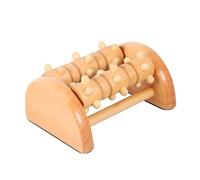 BIUDECO Foot Massager Roller Pedicure Massage Tool Wooden Double-Row Diamond Rollers for Plantar Pain Relief and Foot Therapy at Home or Office
