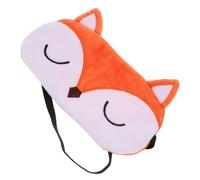 BIUDECO Fox Style Sleep Mask for Teens and Women with Contoured Fit, Soft Cloth Material, Blackout Eye Mask for Sleeping and Travel Accessory, Comfortable Cartoon Animal Design