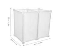 BIUDECO Freezer Storage Organizer Basket Plastic Divided Bin with Compartments for Efficient Food Separation Sturdy Refrigerator and Chest Freezer Divider for Home Shop Restaurant Use