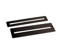 BIUDECO Fretboard Fret Protector Fingerboard Guards Metal Luthier Tool 2pcs Black Protects Fretboard during Removal for Guitar Bass DIY Fret Works