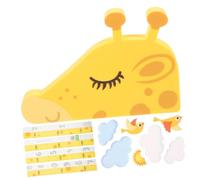 BIUDECO Giraffe Height Chart Wall Decal Removable Self-Adhesive Growth Sticker for Boy Girl Room Nursery and Playroom Fun Measurement Art for Boy Girl s Spaces