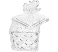 BIUDECO Glass Dappen Dish Nail Art Tool Cup with Lid Thickened Embossed Vintage French Style Nail Monomer Bowl Storage and Mixing