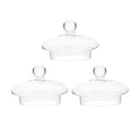 BIUDECO Glass Lid Teapot Strainer Cover 3pcs Teapot Strainer Lids Easy to Install and Detach for Home or Party