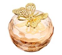 BIUDECO Glass Nail Dish Cup with Lid for Acrylic Nails Dappen Dish Bowl Thickened Crystal Glass Manicure Brush Washing Cup