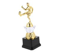 BIUDECO Gold Plastic Soccer Trophy for Lightweight Mini Football Award Portable Team Spirit Prize for Youth Leagues School Sports and Community Tournaments