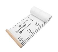 BIUDECO Growth Chart Wall Hanging Measuring Chart for Wall Height Measurement Decorative White Wood and Cloth Growth Tracker with Printing Details for Baby's and Children's Rooms Seasons