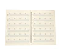 BIUDECO Guitar Chord Book A4 Music Notebook Six-line Sheet Music Book for Guitarists Practice Notebook for Beginners and Players