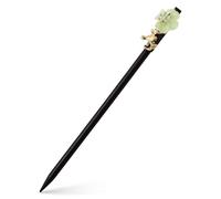 BIUDECO Hairpin Chinese Hair Accessories Black Wooden Flower Pattern with Traditional Delicate Design Simple and Creative for Female and Children for Everyday Use and Special Occasions
