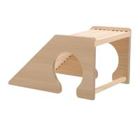 BIUDECO Hamster Ladder Hideout Wooden for Small Pets Multi-functional Climbing Bridge Suitable for Hamster Cage