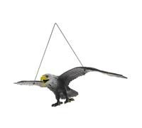 BIUDECO Hanging Eagle Sculpture Flat Fake Hawk to Keep Pigeon Away, Lifelike Scarer Eagle Statue Plastic Bird Animal Figure Swallow Deterrent for Outdoor Garden Decor