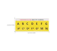 BIUDECO Harmonica Key Stickers 60 Sheets Beginner's Harmonica Scale Reference Card Removable Note Labels with Music Theory Guide