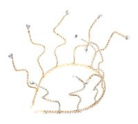 BIUDECO Headband Golden for Women Bridal Rhinestone, and Elegant Metal Hair Accessory, Vintage Style Decoration Wedding for Weddings Birthdays