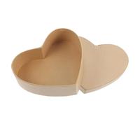 BIUDECO Heart Shaped Kraft Paper DIY Box Sturdy Presentation Packaging for Valentines Day Birthday Party Favors and Candy Storage