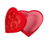 BIUDECO Heart Shaped Valentine’S Day Box, Medium Red Paper Box with Lid 23X21X9Cm for Flower Arrangements, Chocolates, Cookies, and Party Favors