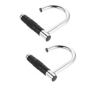 BIUDECO Heavy Duty Metal Pull Up Handles with Shock Absorbing Cushioned Grip Portable Resistance Band Hook for Home Fitness Compatible with Weight Bench Accessories and Cable Machines
