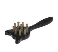 BIUDECO Horn-shaped Cat Comb Paddle Detangling Comb for Cat Hair Grooming Twelve Spikes for Neck and Face Massage for Home Use and Travel Styling
