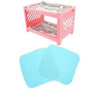 BIUDECO Household Hamster Bed with Unique Shaped Design for Small Pets like Bunnies and Hamsters, Plastic and Plush Material Suitable for Home Use