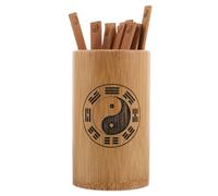BIUDECO I Ching Divination Stick Kit Bamboo Bucket Accurate Fortune Telling Feng Shui Tool for Harmonious Living and Work Spaces Artistic Chinese Cultural Collectible Portable