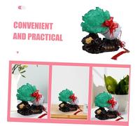 BIUDECO Imitation Jade Chinese Cabbage Ornament Small Resin Vegetable Modeling Decor for Home Office Living Space Fortune Symbol Craft with Lifelike Design