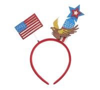 BIUDECO Independence Day Headband America Flag Patriotic Hair Accessories for Women Eagle Design Holiday Party Favor Red White Blue