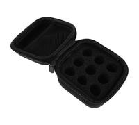 BIUDECO Insulin Storage Organizer Case Compact Insulin Vial Protector with Shock-Resistant Foam Insert Lightweight Black Hard Shell Travel Box for Medicine Vials