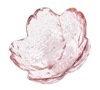 BIUDECO Japanese Glass Nail Cup and Manicure Pen Holder, Crystal Cherry Blossom Design, Compact Nail Art Brush Washing Cup for Salon and Home Use