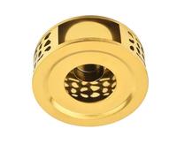 BIUDECO Japanese Style Stainless Steel Teapot Warmer Base Creative Hollow Design Candle Heating Teapot Heater for Home Office Tea House Compact Portable Warm Tea Aroma Keeper