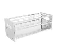 BIUDECO Laboratory Test Tube Rack Sturdy Sampling Tube Stand Holder for Chemistry Up to Compact Design for Safe Storage and Transport