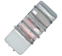 BIUDECO Large Capacity 4-in-1 Travel Toiletry and Makeup Organizer Bag, Multifunctional Foldable Cosmetic Pouch with Pink Exterior, Suitable for Men and Women’S Travel Storage