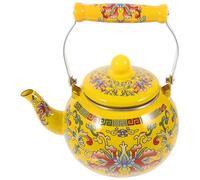 BIUDECO Large Capacity Enamel Stovetop Kettle for Tea and Coffee Thick Coffee Pot Smooth Spout Suitable for Home Office Camping