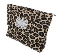 BIUDECO Large Capacity Leopard Print Travel Toiletry Bag Waterproof Polyester Makeup Organizer Pouch for Women Portable Cosmetic Wash Bag for Travel Random Color