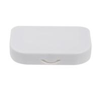 BIUDECO LED Eyelash Storage Case with Mirror and Built Light Portable False Lash Organizer Box for Safe Eyelash Protection and Easy Makeup Application White Compact Lash Holder for Travel