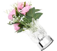 BIUDECO LED Rose Flower Vase Night Light with Glass and Plastic Material, Lightweight Night Light for Bedroom Decor and Bedroom, for Home and Nightstand Use