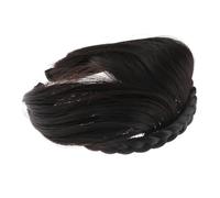 BIUDECO Lifelike Invisible Fake Hair Bangs for Women Natural Brown Black Front Bang Patch Durable Fashionable Face Framing Fringe for Daily Party Wear