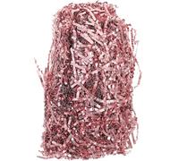 BIUDECO Lightweight Crinkle Cut Paper Shred Filler Colored Basket and Festival Box Stuffing for Packaging and DIY Crafts Double-Sided Rose Gold Design