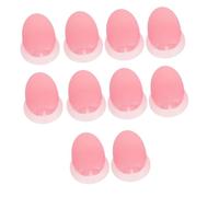 BIUDECO Lip Brush Head Covers 10pcs Small Silicone Protective Dustproof Covers for Travel and Sleep Semi- Red Waterproof Brush Caps