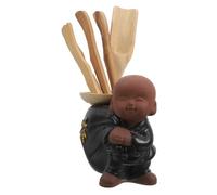BIUDECO Little Monk Style Tea Tool Set Chinese Kung Fu Tea Ceremony Utensils Kitchen Accessories for Office Teahouse Elegant Retro Design Gift