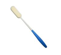 BIUDECO Long Handle Back Brush with Detachable Head for Bathing and Massaging Arc-Shaped Body Scrubber for Easy Back Exfoliation and Cleaning Blue Bath Shower Tool for Reach Areas