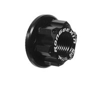 BIUDECO M10 Bicycle Wheel Axle Nut Black Aluminum Flanged Locking Nut for Front and Rear Bike Hubs, Compatible Bike Axle Replacement and Wheel Hub Modification