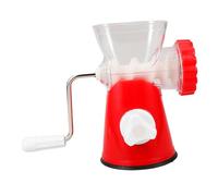 BIUDECO Manual Meat Mincer Sausage Stuffer Machine with Fine and Coarse Plates Plastic and Metal Construction Multifunctional Meat and Vegetable Grinder for Home and Commercial Use