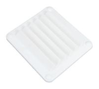 BIUDECO Marine Boat Vent 141x125x15mm White Louvered Air Flow Ventilation Louver for Yacht RV Vent Accessory