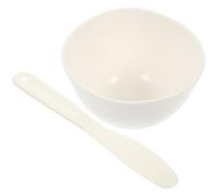 BIUDECO Mask Mixing Bowl Beauty Salon Bowl Mask Mixing Dish 500ml White round Pp Sturdy Comfortable Feel Home Spa Tool for Facial Care