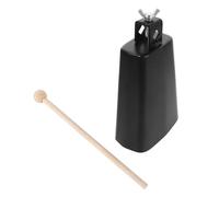 BIUDECO Metal Cowbell with Bass Drum Clamp Stable Percussion Mounting Bracket for Musical Instruments Flexible Expansion Compatible with Various Cowbell for Indoor and Outdoor Performances